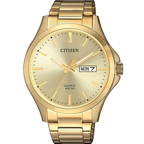 Gold Plated Stainless Steel Mens Watch