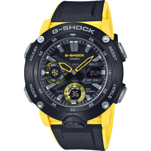 Carbon Core Guard GA-2000-1A9DR Black and Yellow Resin Mens Watch