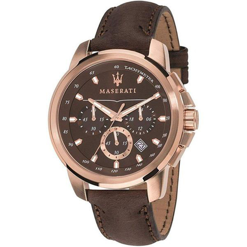 Maserati R8871621004 Successo Brown Chronograph mens Watch