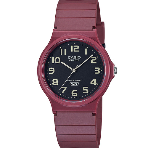Casio MQ24UC-4B Red Earth Colour Watch